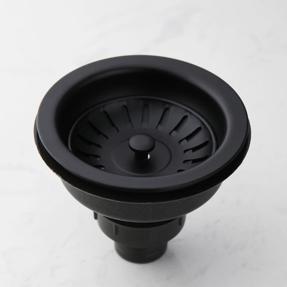 Torayvino High-Quality Kitchen Sink Stainless Steel Dish Drainer Strainer Stopper Combo Kit Drainage Waste Set SUS304 Filter