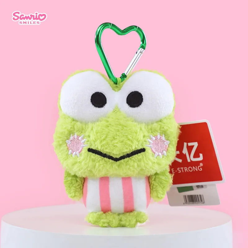 Sanrio Hello Kitty Melody Cinnamoroll Keroppi Badbadtz-Maru Stuffed Toys Pendant Plush Toys Keyring Anime Keychain Birthday Gift