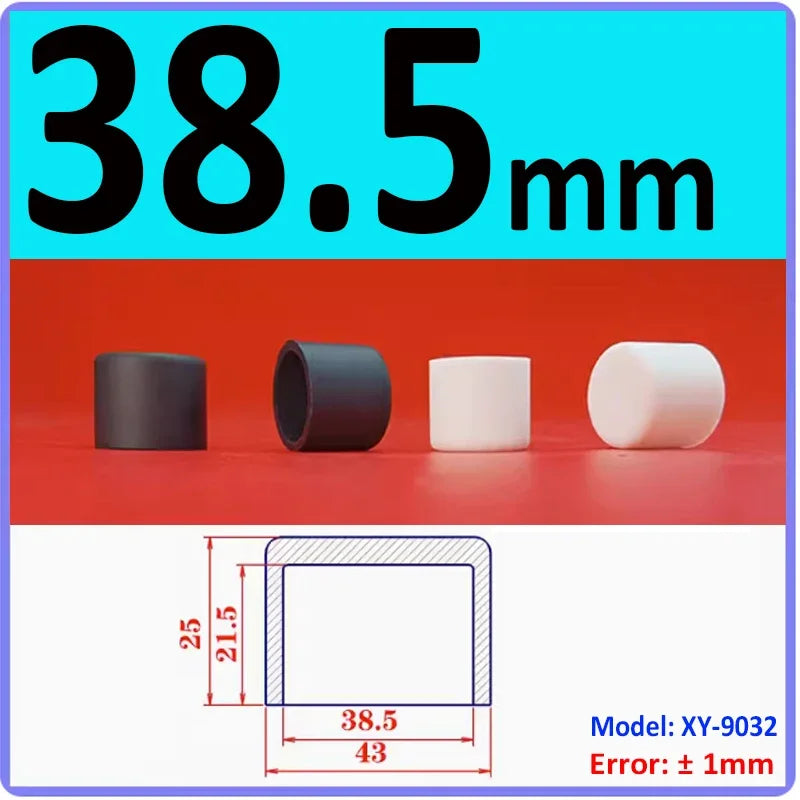  White Silicone rubber cover round steel pipe sleeve end protective cap anti-collision and high temperature resistant 3~68.5mm