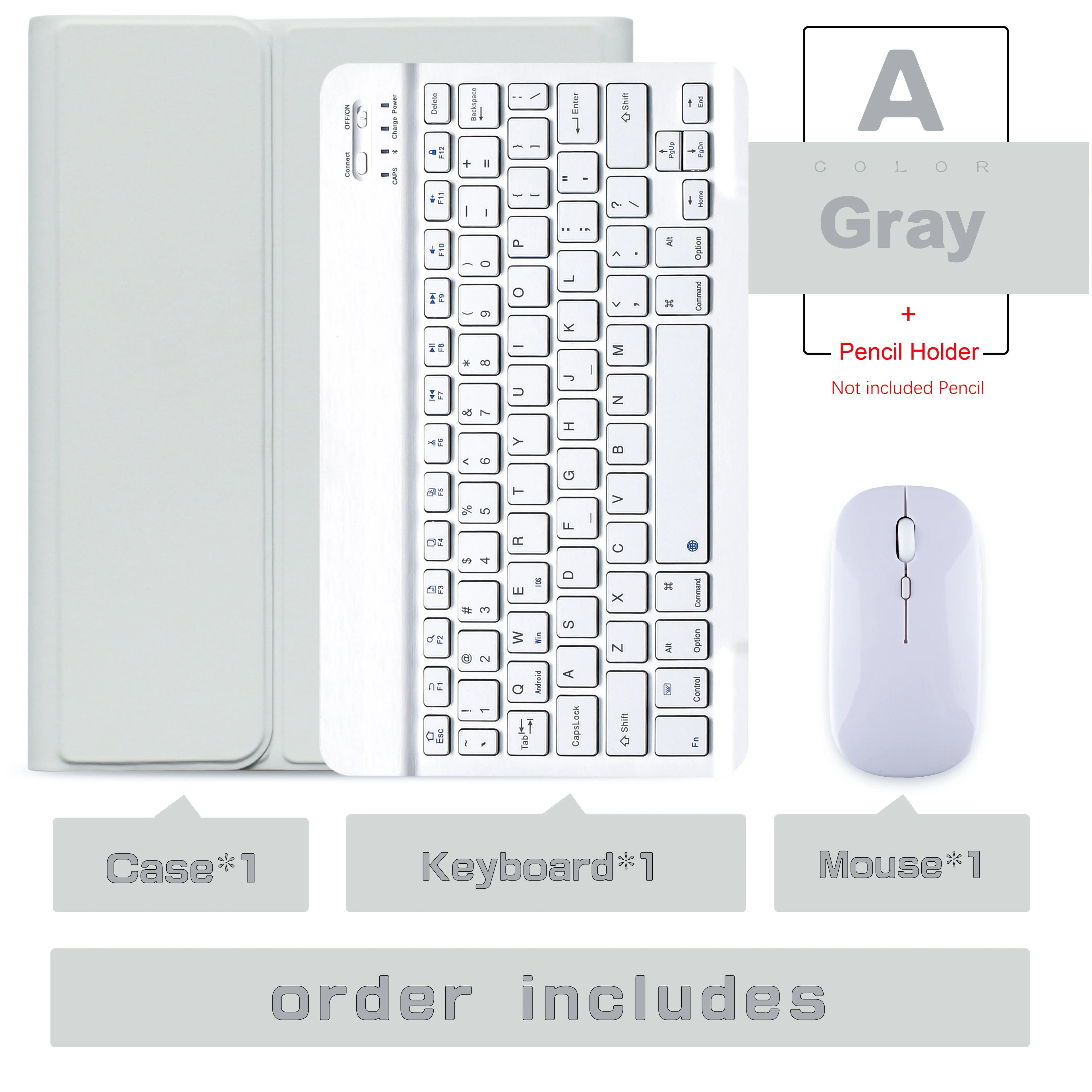 Keyboard Wireless Mouse Magic For iPad Pro 13 11 Case M5 M4 2026 M3 Air 13 11 5 4 10.2 9 8 7 Generation Case Bluetooth Keyboard