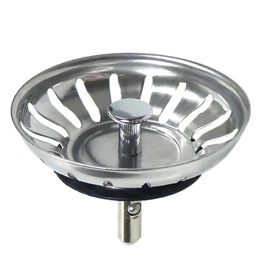 1pc Strainer Premium Stainless Steel Replacement Kitchen Sink Strainer Waste Drain Plug 80mm Drainer Strainer Leach Basket Waste