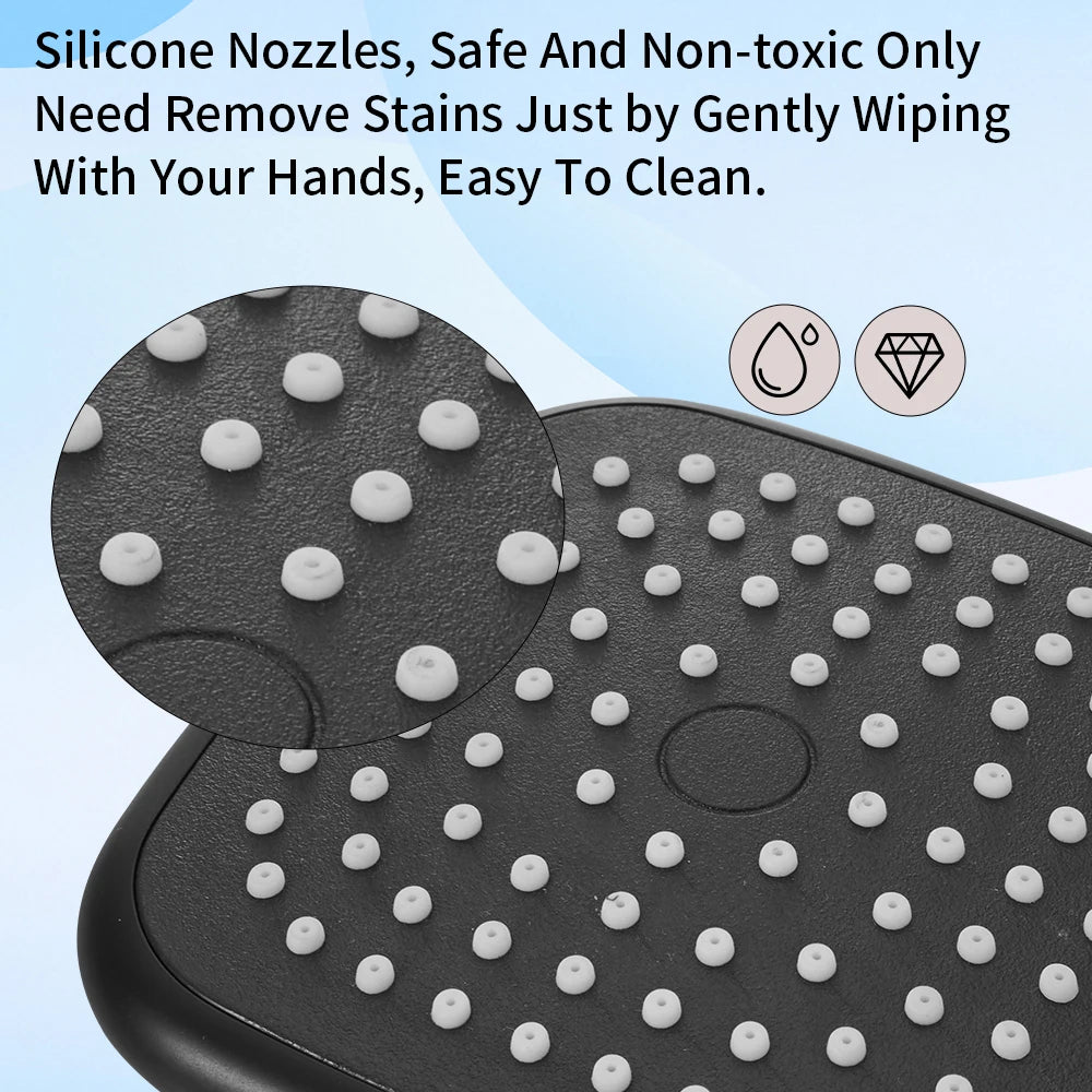 High Pressure Shower Head, Bathroom Powerful Shower Head with Strong Spray, Universal Fit Works with High and Low Water Flow