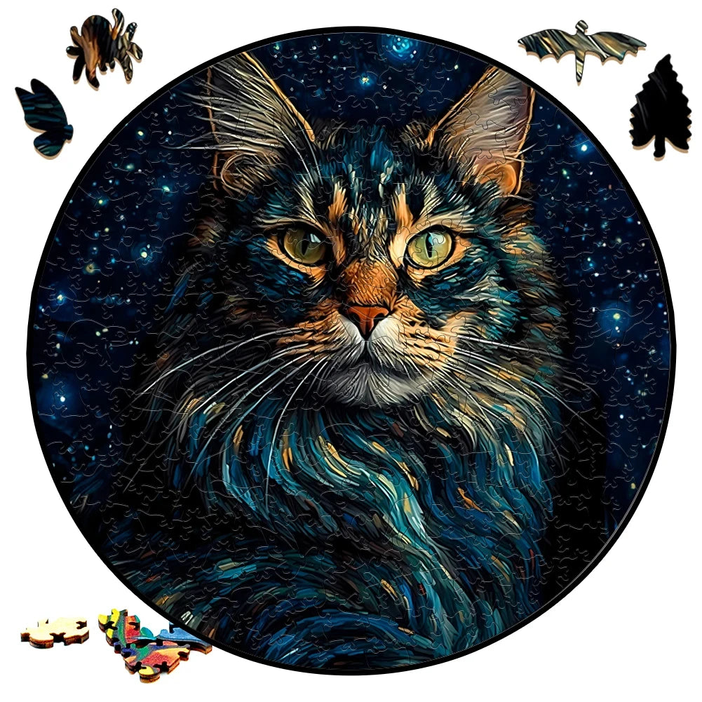 Mysterious 3D Wooden Puzzles Lion Unique Animals Shape DIY Educational Toys Gifts Wooden Jigsaw Puzzle Games For Kids Adults