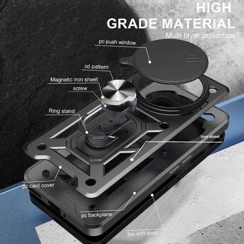 Case For Nothing Phone 3 3a Pro 2a Cover Lens Protection With Ring Magnetic Holder Coque Fundas