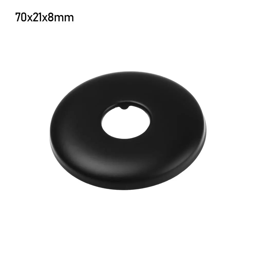 Black Shower Faucet Decorative Cover Stainless Steel Water Pipe Wall Covers Heat Resistant Durable Bathroom Kitchen Accessories
