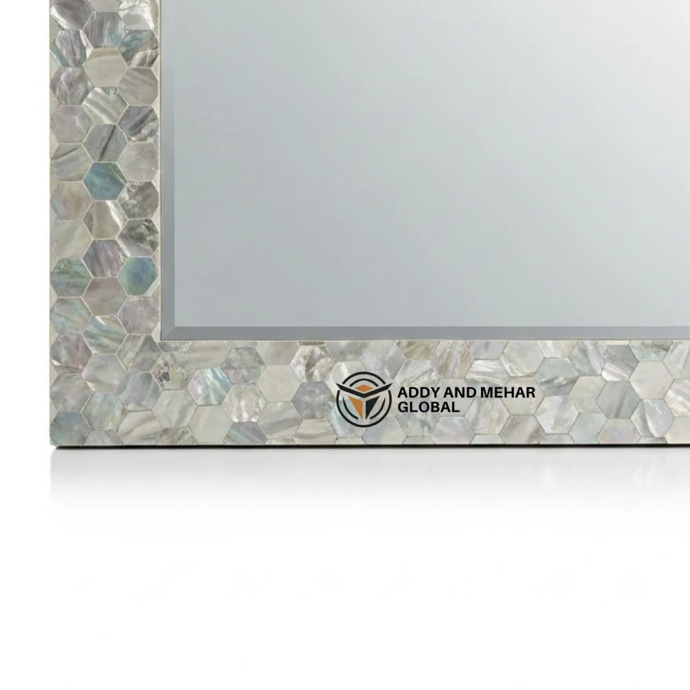 Luxury Square MDF Inlay Wall Mirror Handmade Art Deco Decorative Mirror for Premium Home Dcor and Wedding