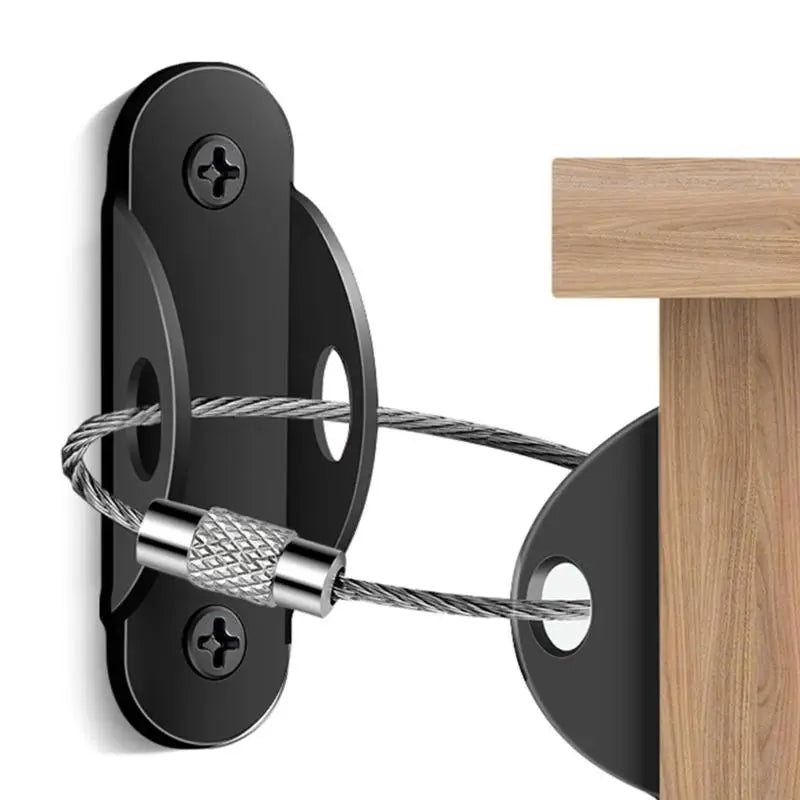 11UC 2pcs/set Straps for Furniture Dresser Wall Safety Anchors Furniture Safety Straps Wall Straps Simple Installs