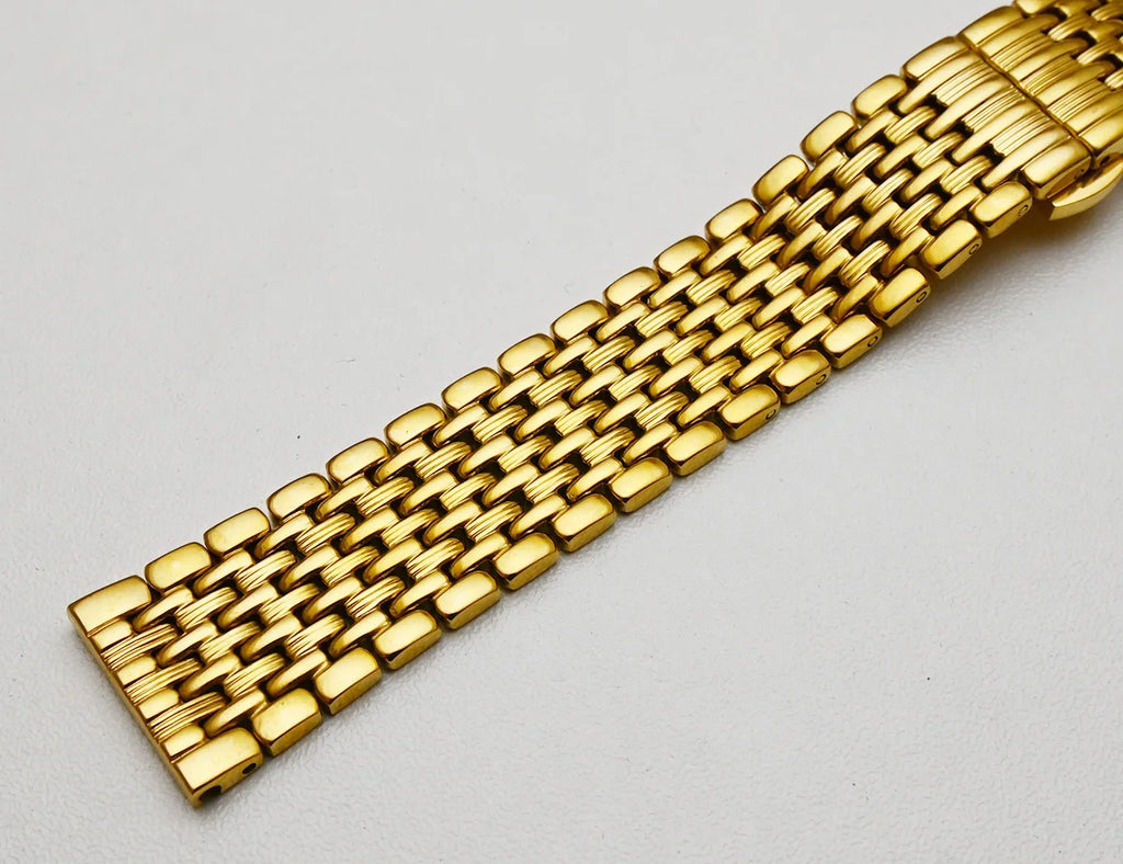 Stainless Steel Watch Band Strap 18mm 20mm 22mm Silver Gold Polished Mens Luxury Replacement Metal Watchband Bracelet for Tissot