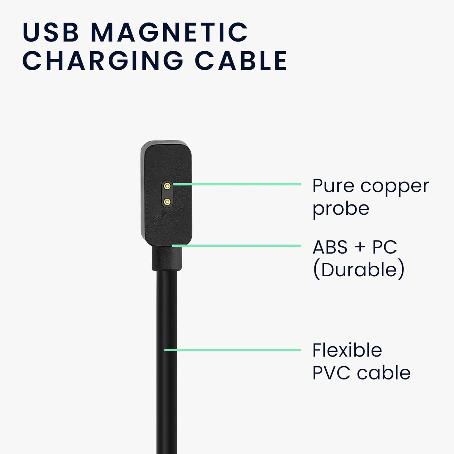 USB Charging Cable for Xiaomi Mi Band 9 8 Magnetic Charger for Xiaomi Mi Band 9 NFC 8 NFC Travel Charging ,60/100cm