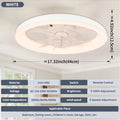 LED Modern Ceiling Fan Light, 360 ° Rotation Function, with Light, Remote Unlimited Adjustment, Bedroom Decorative Lighting