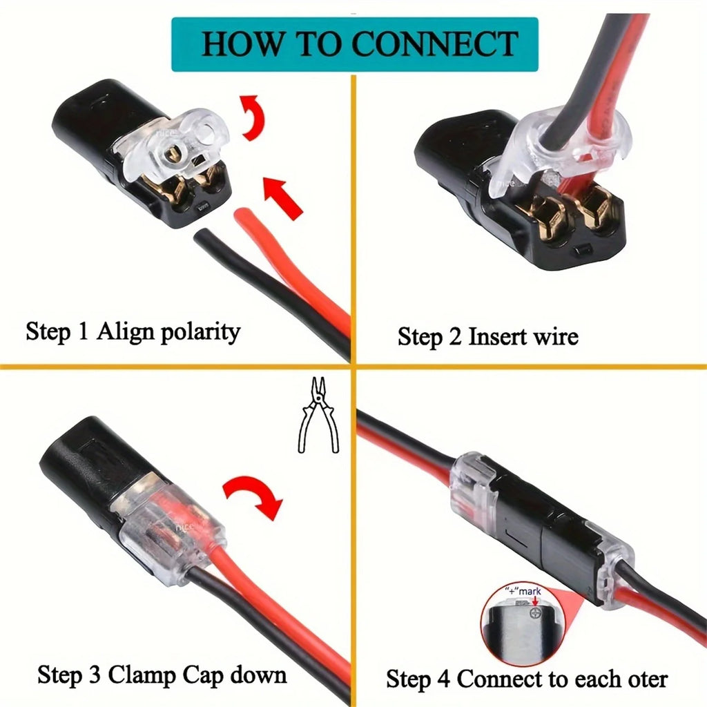 Premium Electric Wire Connector No Strip Line Cable Interconnection Detachable Automotive Terminal Plug Universal Grade Reliable
