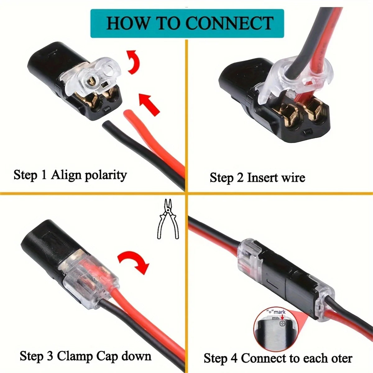 Premium Electric Wire Connector No Strip Line Cable Interconnection Detachable Automotive Terminal Plug Universal Grade Reliable