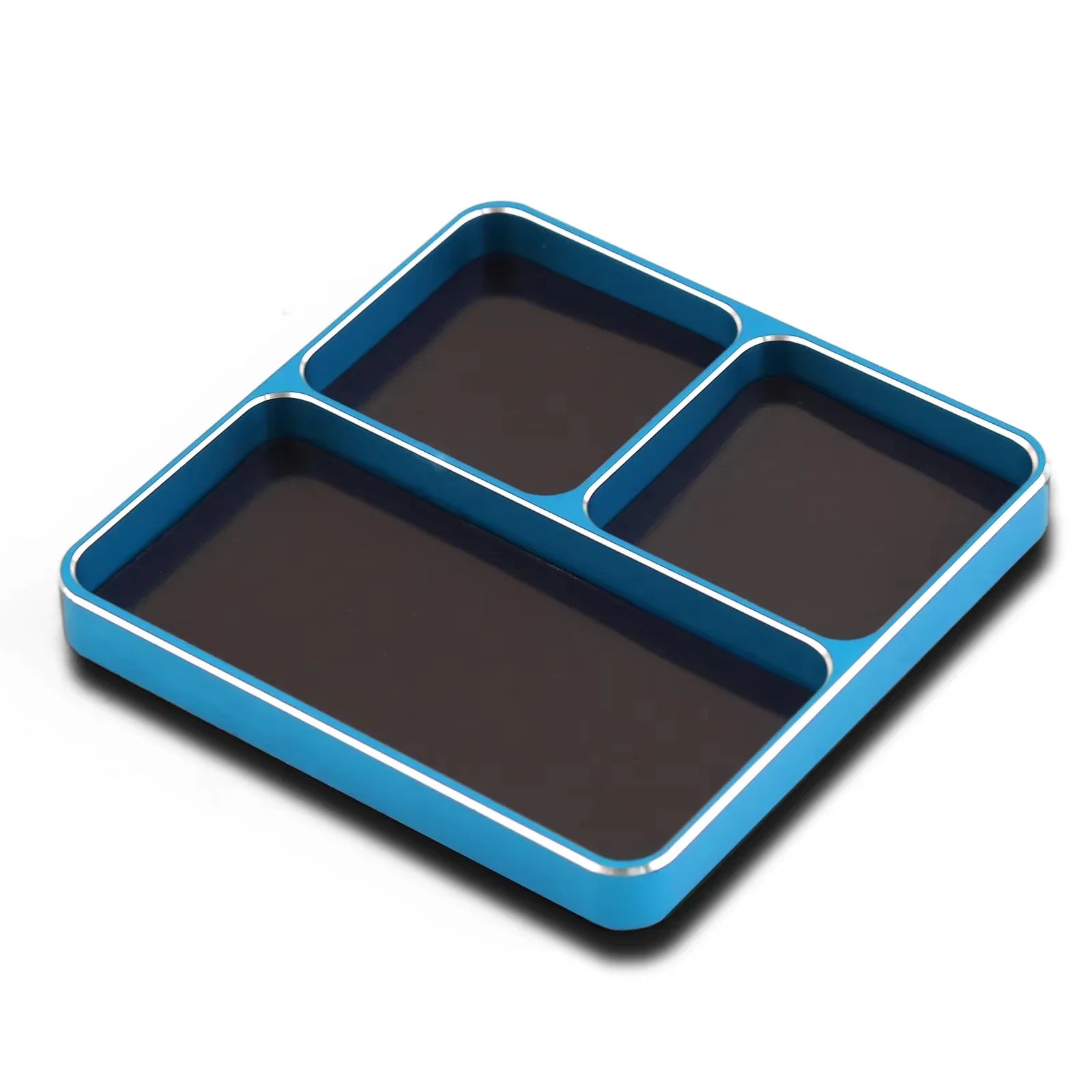 RS 989811mm CNC Aluminium Magnetic Screw Tray Nut Gasket Storage Tray for RC Car Boat Airplane Model