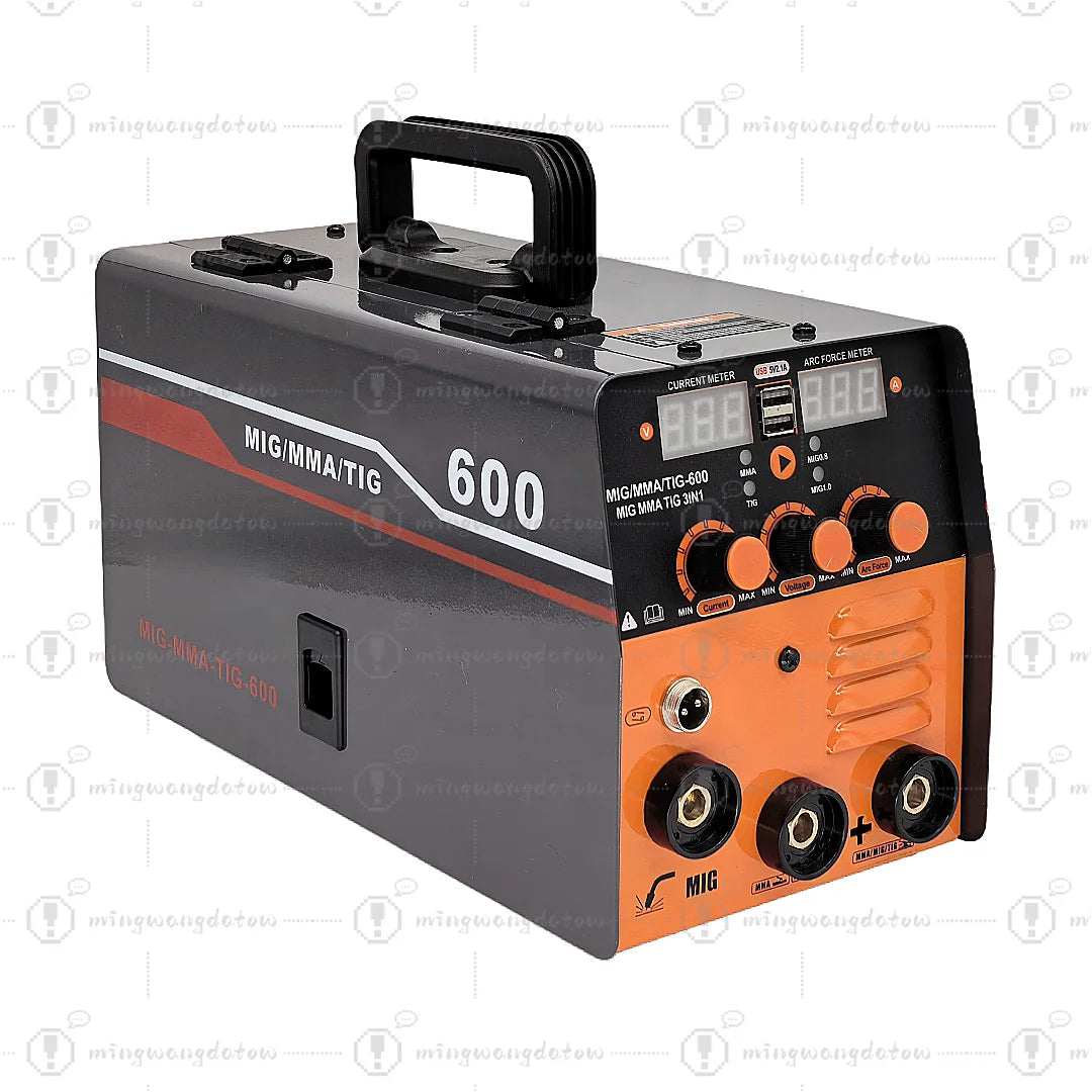 2025 New Model 220V MIG Welders Portable IGBT Inverter Arc Welder USB 3 In 1 Gasless MIG/MMA/LIFT TIG Welding Machine 600 Amp