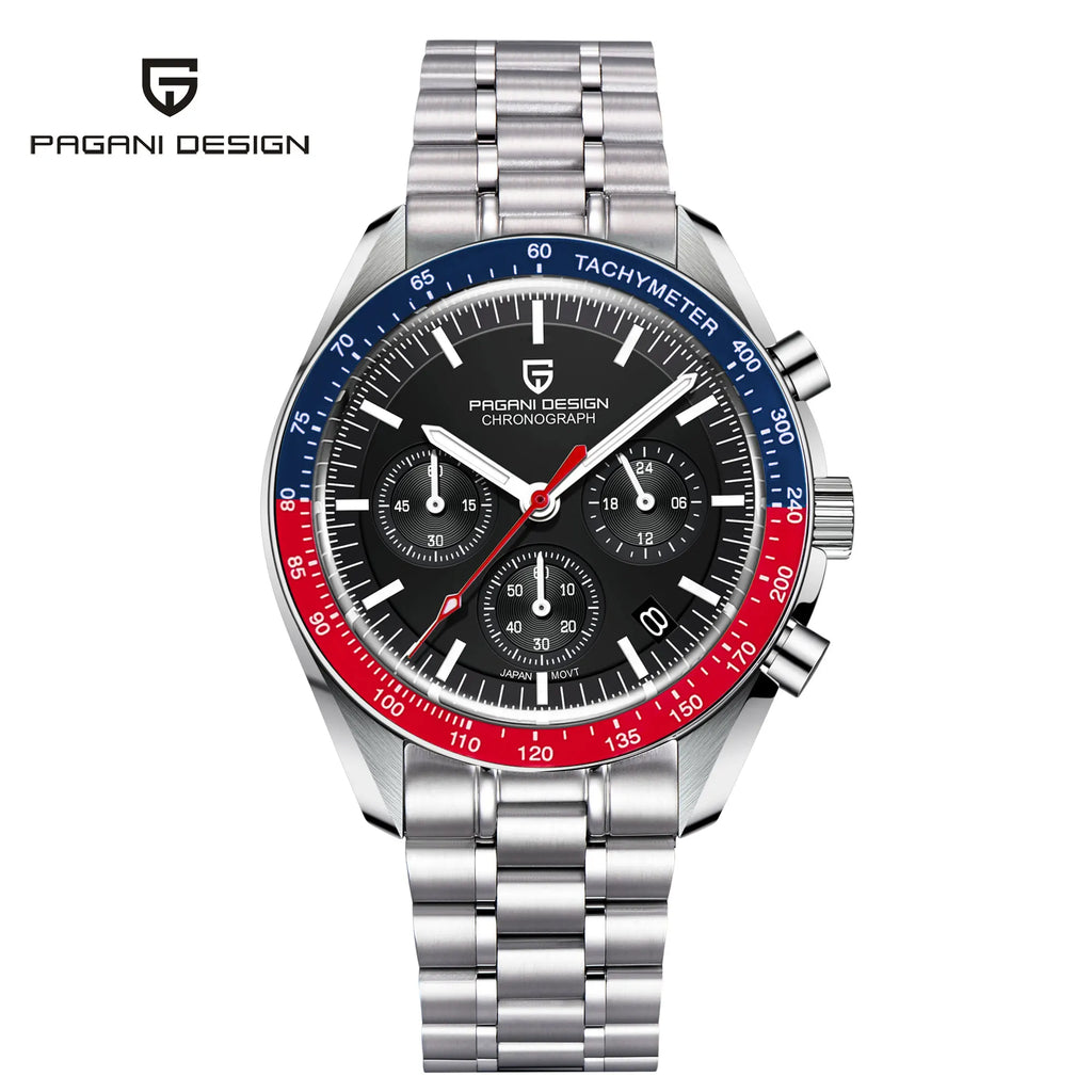 PAGANI DESIGN 2026 New Men Watches Luxury Quartz Watch For Men Auto Date Chronograph Sapphire crystal Stainless steel Wristwatch