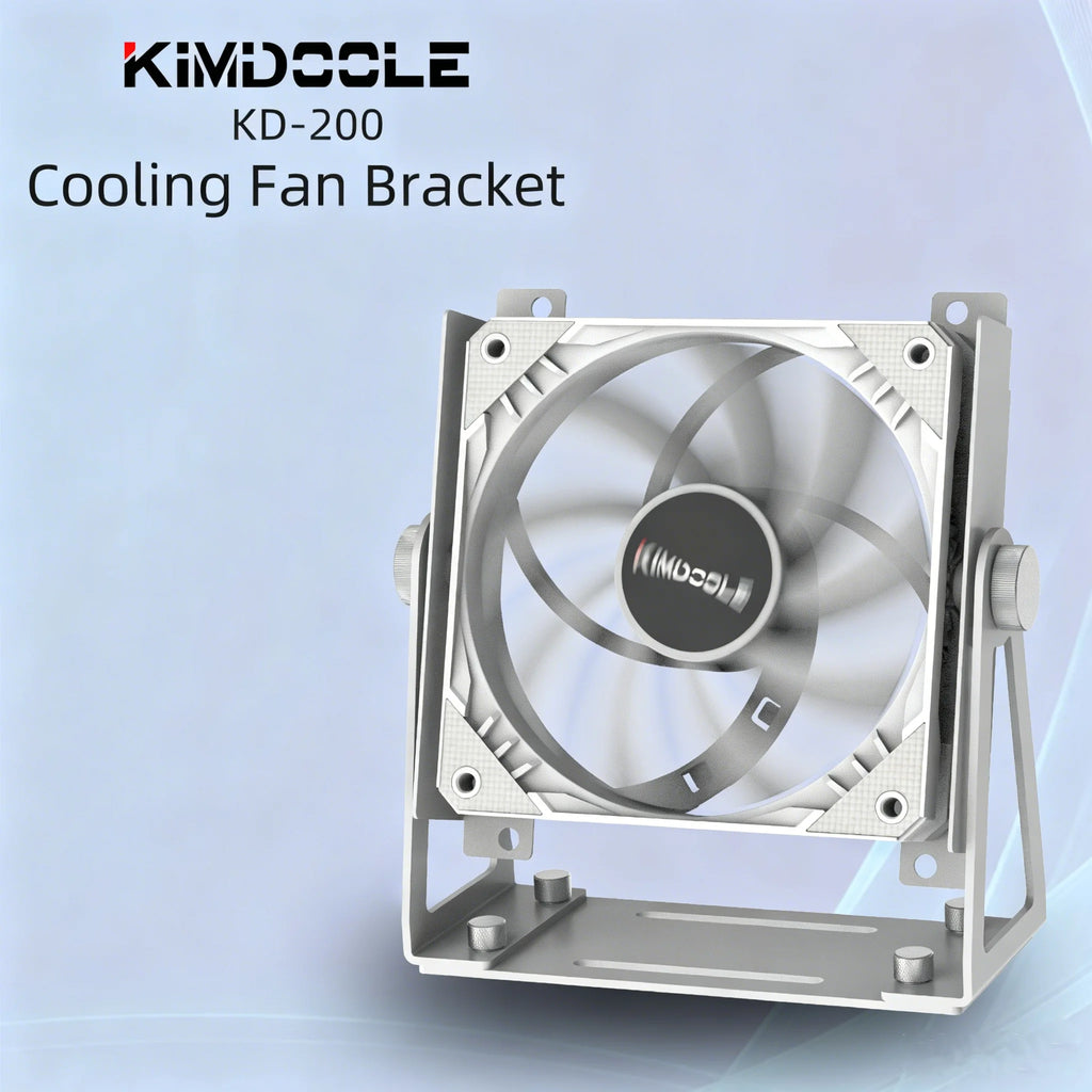 Multi-Purpose Desktop Fan Stand That 360 Degrees Rotation Suitable For 120mm And 140mm PC Cases External Cooling Fans