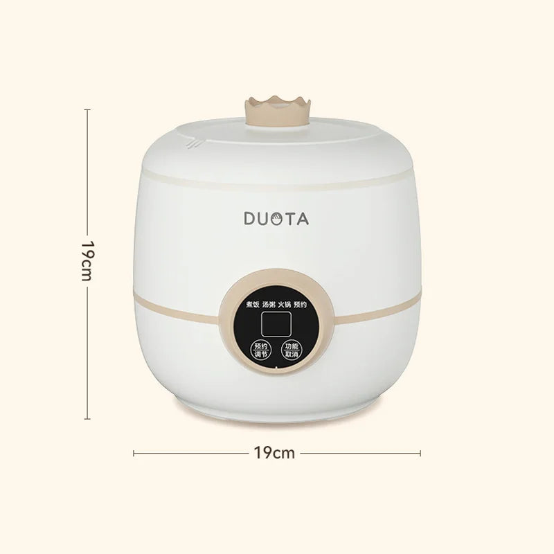 300W 2L Small Rice Cooker 3 in 1 Dormitory Multifunctional Electric Cooker Portable Household Stew Pot Hot Pot 220V