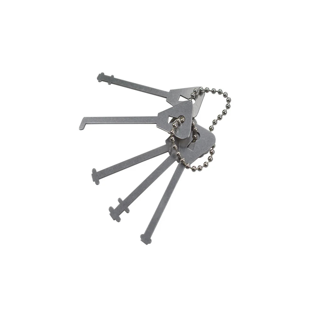 Stainless Steel Master Keys Sturdy Lock Installation Skeleton Lock Hook Warded Pick Durable Rust-proof Open Doors Key Set