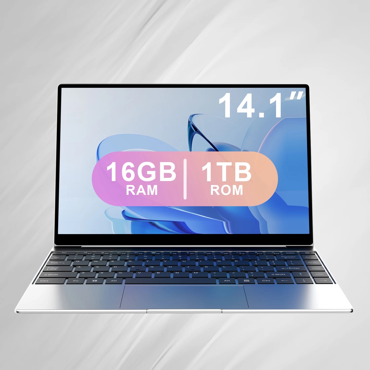 Ultra Slim Laptop 14.1" 16GB RAM 2TB SSD Intel N3700 Notebook Windows 11 Pro 1920*1080 Display Office Study Computer PC