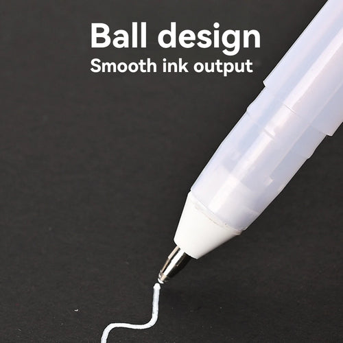 3PCS Gelly Roll Gel Pens White Highlight Marker for Journaling Art Drawing Classic White Ink Assorted Point Fine Medium Bold