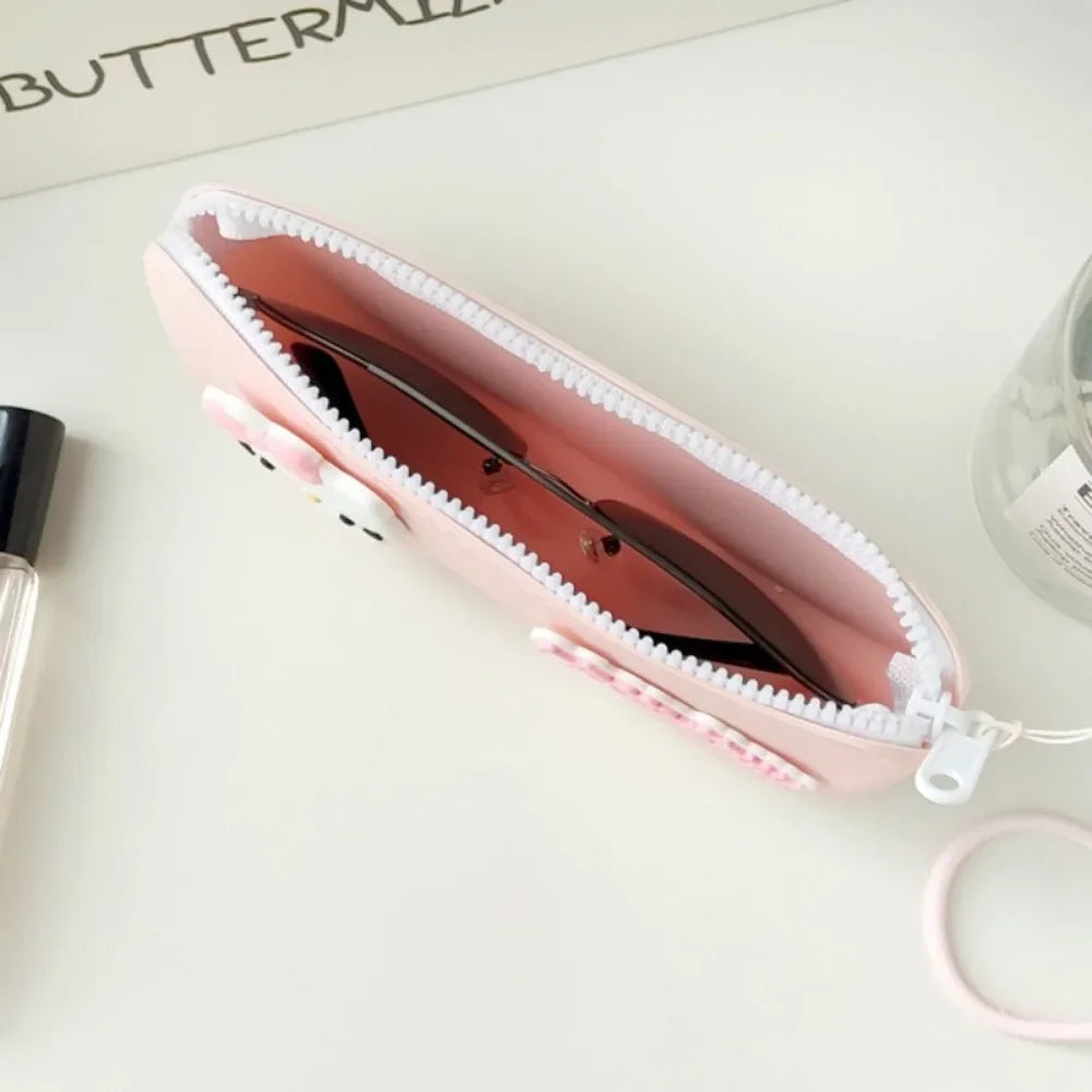 Silicone Glasses Bag, Small Item Bag, Waterproof Glasses Box, Cosmetics Coin Bag, Dustproof Multifunctional Storage Bag