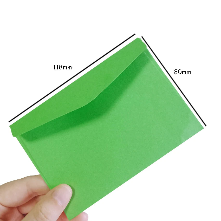 50pcs/lot  Candy color mini envelopes DIY Multifunction Craft Paper Envelope For Letter Paper Postcards School Material