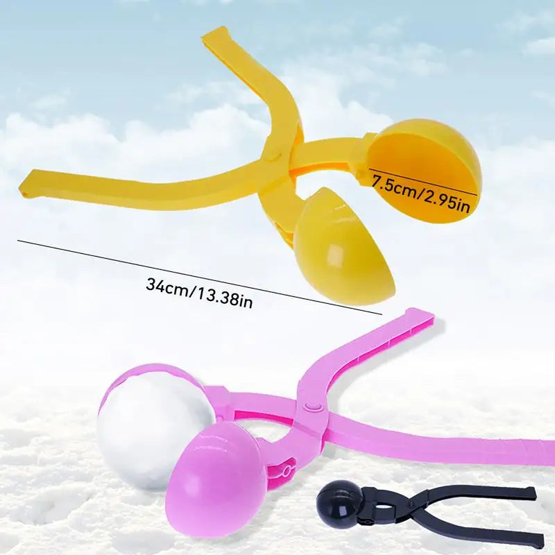 Winter Snow Ball Maker Mold Creative Ergonomic Snow Shovel Durable Snow Sand Ball Mold For Boys Girls Adults Random Color