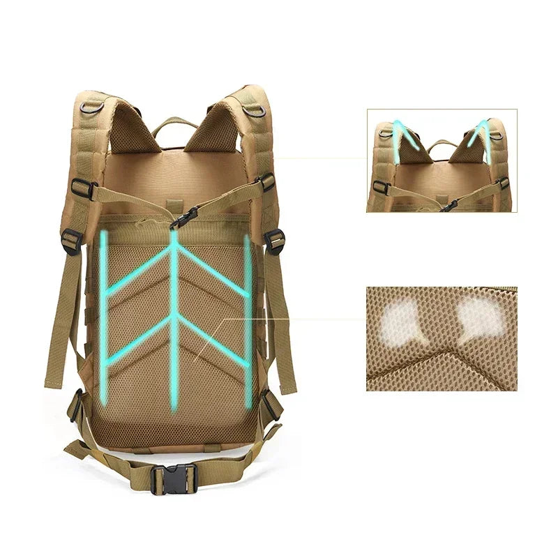 Men Women Survival Outdoor Backpack Trekking Sport Travel Rucksacks Camping Hiking Fishing Bags Backpack Hunting travel backpack
