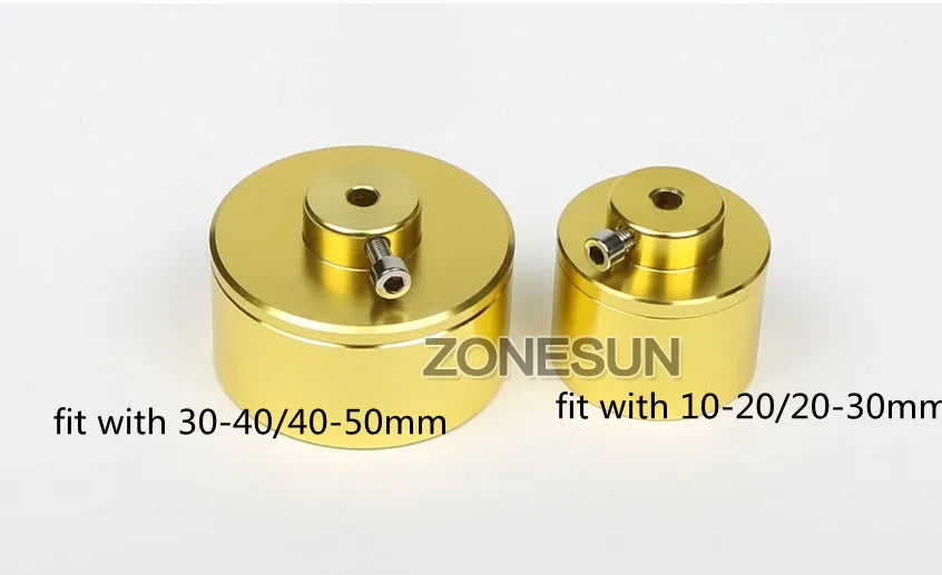 ZONESUN Cap screwing chuck, bottle cap adoptor of capping machine, silicone capping chuck,10-50mm, anti-wear