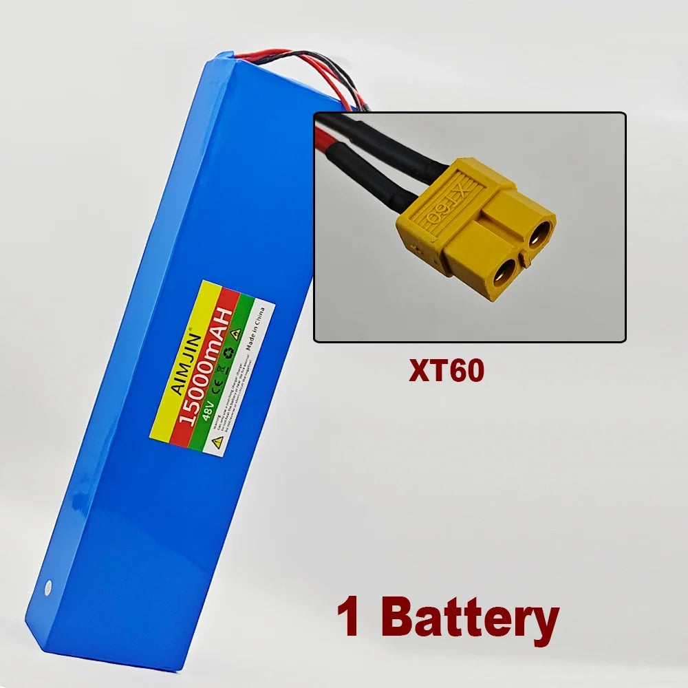 48V lithium-ion battery 48V 15Ah 1000W 13S4P lithium-ion battery pack for 54.6V for Citycoco BMS electric scooters