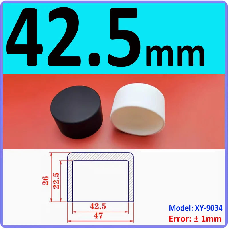  White Silicone rubber cover round steel pipe sleeve end protective cap anti-collision and high temperature resistant 3~68.5mm