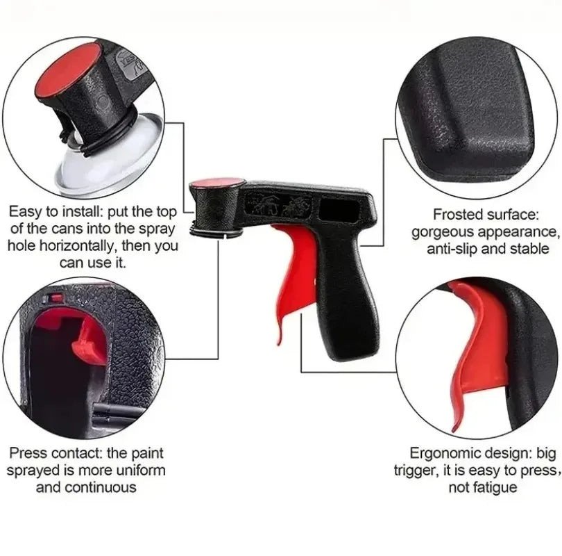 Portable Spray Gun, Handheld Paint Sprayer for Furniture, Color Steel House Wall Paint, Latex Paint, Automotive Coating