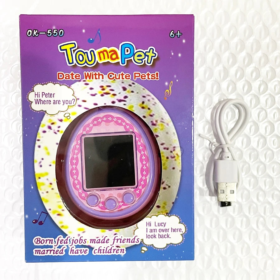 Tamagotchi QPET Virtual Network Electronic Pet Machine HD Colour Screen Game Machine Toy Children's Handheld Game Machine Gift