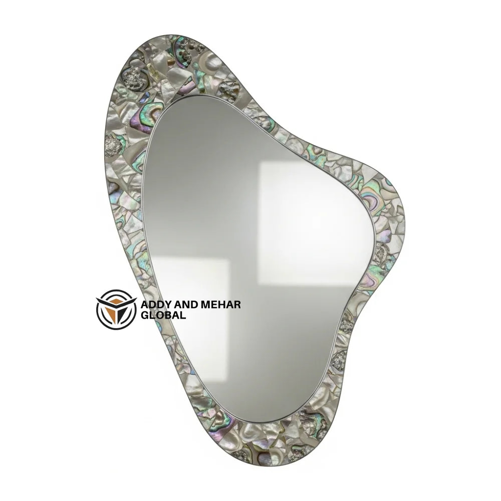 Luxury MDF Square Shape Art Deco Inlay Framed 5mm Thick Wall Mirror Handmade Eco-Friendly Wedding Decor for Premium Home Decor