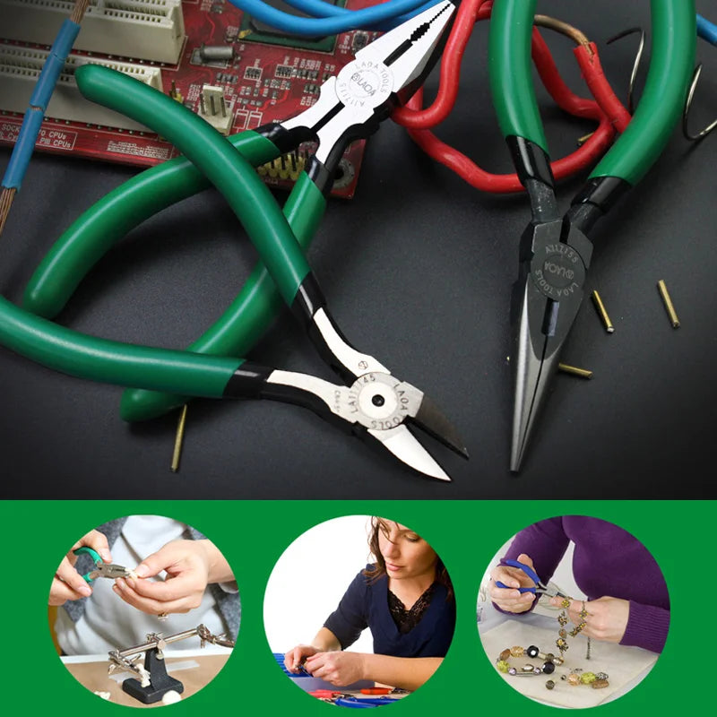 LAOA 5 Inch Mini Wire Cutter Pliers Needle Nose Pliers Diagonal Cutting Pliers Durable Hand Tools For DIY And Electrical Work