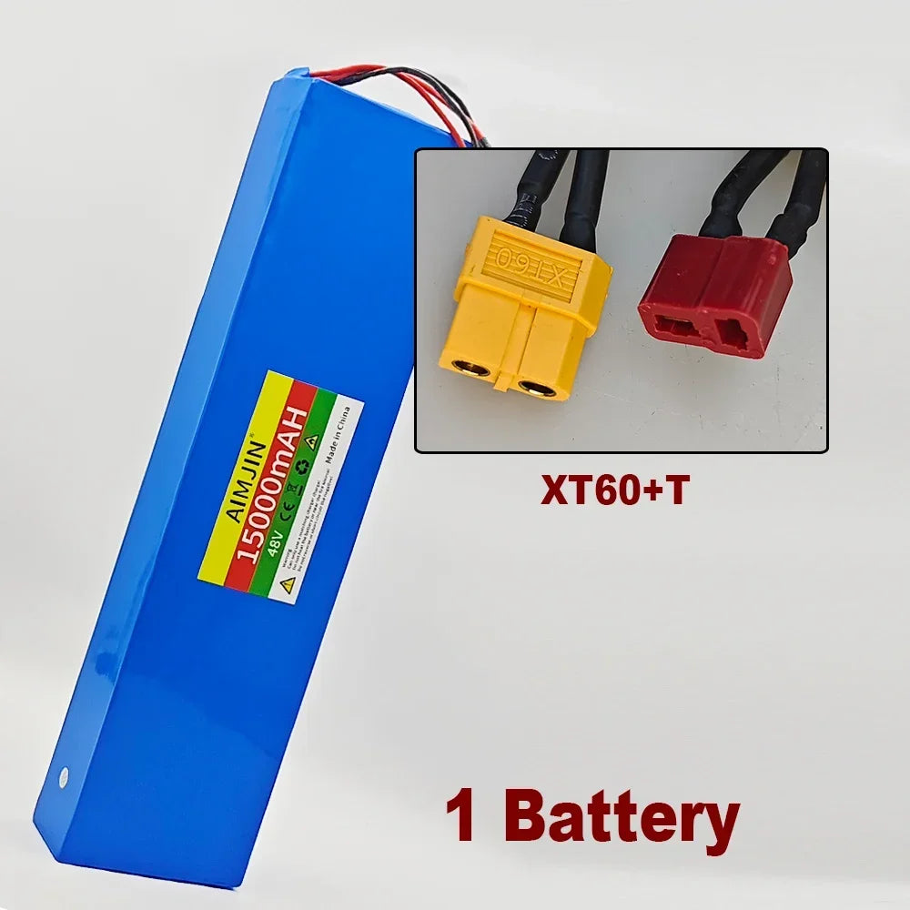 48V lithium-ion battery 48V 15Ah 1000W 13S4P lithium-ion battery pack for 54.6V for Citycoco BMS electric scooters