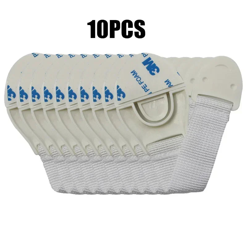 Children Safety Cabinet Lock Baby Security Protection Drawer Door Cabinet Locks Plastic Protection Kids Safety Door Lock Straps