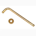 Gold Color Brass Wall Shower Head Extension Pipe - 12" Long Shower Arm Arm Bathroom Accessories Ksh101