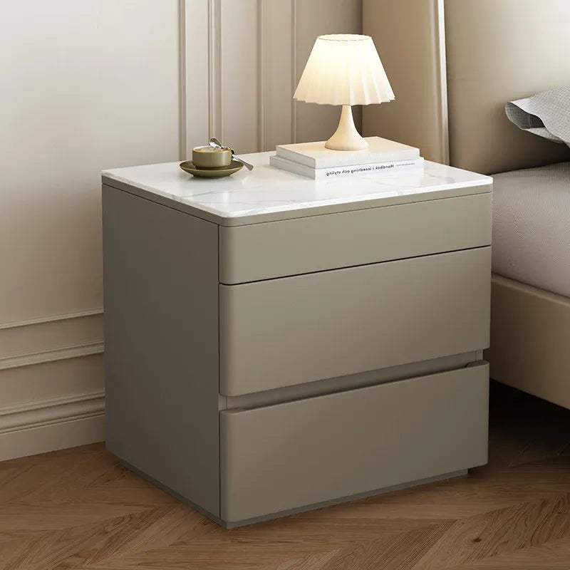 Cream Nordic Bedside Table With Secret Compartment Safe Modern Minimalist Nightstands Rustic Glamour Table De Chevet Furnitures