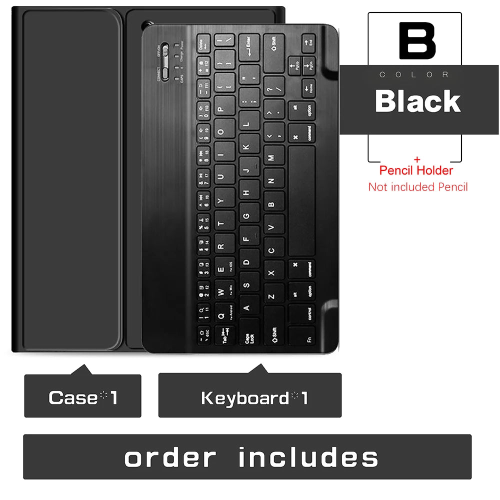 Keyboard Wireless Mouse Magic For iPad Pro 13 11 Case M5 M4 2026 M3 Air 13 11 5 4 10.2 9 8 7 Generation Case Bluetooth Keyboard
