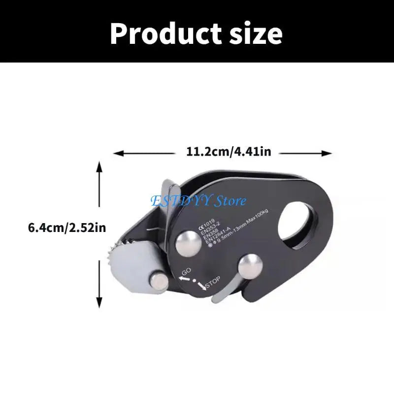 G6DE Professional Rope Grab Falling Arrestor Auto Lock Retarder Ascending Descender for Mountain Climbing
