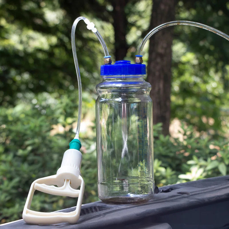 Oil Change Artifact Manual Hand Pump Engine Suction Vacuum Car Truck Van Moto Maintenance Tool 2L Bottle Storage Hose