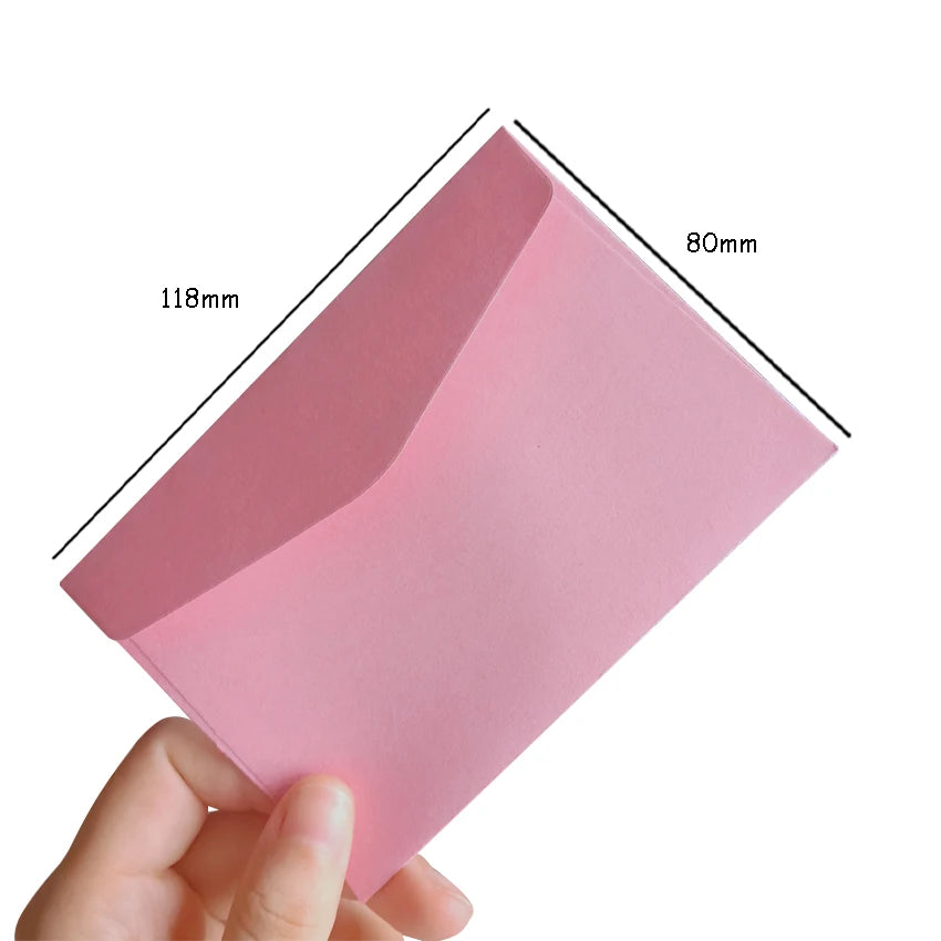 50pcs/lot  Candy color mini envelopes DIY Multifunction Craft Paper Envelope For Letter Paper Postcards School Material
