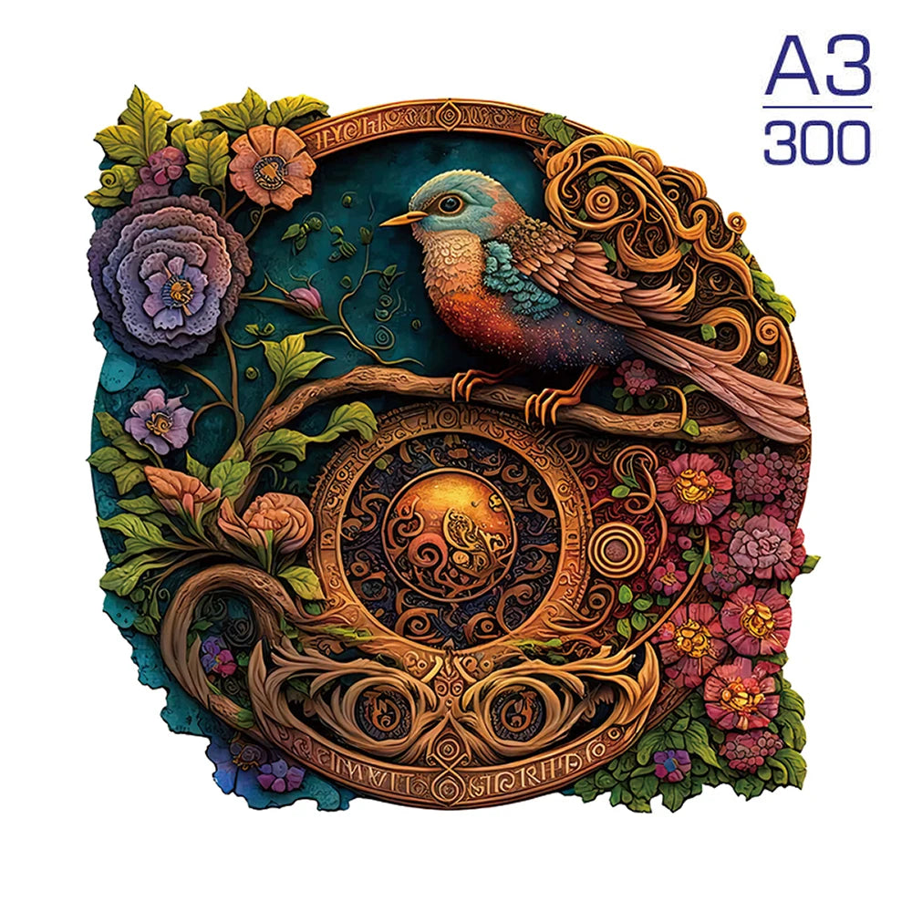 Mysterious 3D Wooden Puzzles Lion Unique Animals Shape DIY Educational Toys Gifts Wooden Jigsaw Puzzle Games For Kids Adults