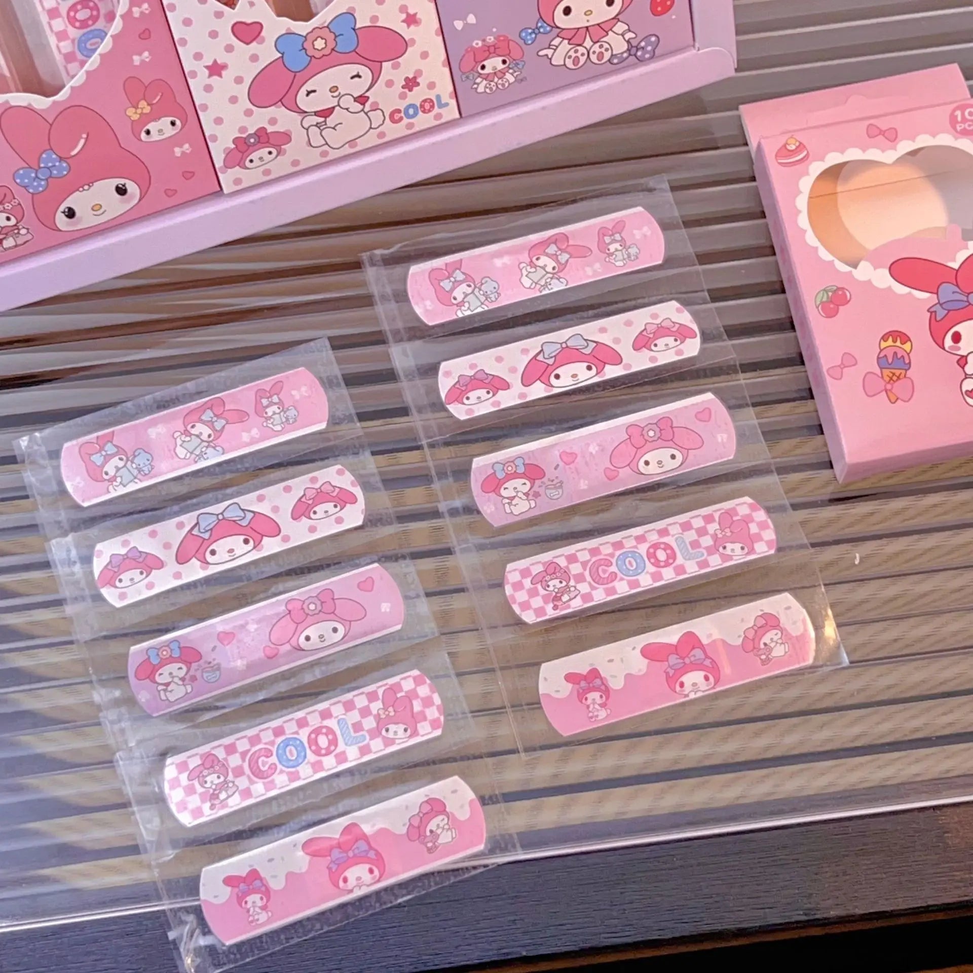 40pcs Kawaii Kids Adhesive Bandages Waterproof Breathable Cute Cartoon OK Bandages