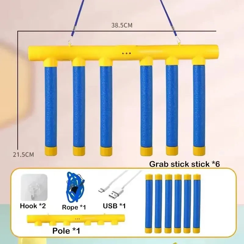 Reflex Game Challenge Catching Sticks Game Drop Catch Win Reaction Training Toy Speed Adjustable Parent-Child Interactive Sport
