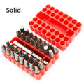Krachtige 33Pcs 1/4" 6.35mm Magnetic Holder Drill Tools Screws Security Tamper Proof Spanner Star Hex Torx Wing Screwdriver Bits
