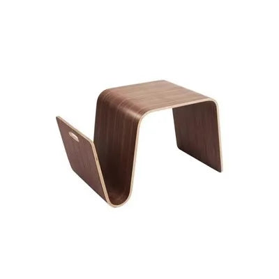 MOMO Designer Minimalist N-Type Small Coffee Table Scandinavian Sofa Side Table Solid Wood Bedside Balcony Corner Table