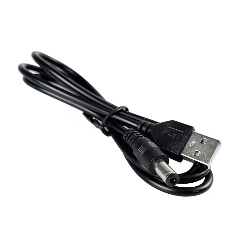 5.5*2.1mm WiFi to Powerbank Cable Connector DC 5V to 12V USB Cable Boost Converter Step-up Cord for Wifi Router Modem Fan