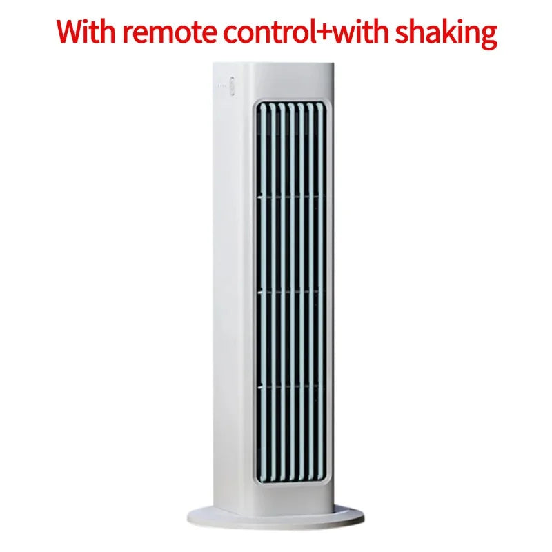 Portable Leafless Tower Fan 4000mAh Air Cooler Desktop Fan 3Speed Bladeless Air Conditioner Standing Fan for Bedroom Living Room
